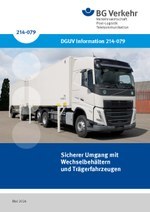 DGUV Information 214-079 - Sicherer Umgang mit Wechselbehältern und Trägerfahrzeugen
