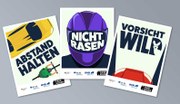 Drei neue Plakate für die Kampagne #fahrsicher des Deutschen Verkehrssicherheitsrats werben ab sofort in ländlichen Gegenden für vorsichtiges Fahren auf Landstraßen. Gleichzeitig fordert der DVR Tempo 70 an Landstraßenkreuzungen.